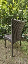 Rattan Sedia da Giardino