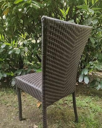 Rattan Sedia da Giardino