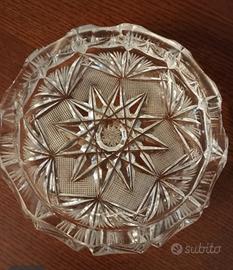 posacenere in cristallo intagliato