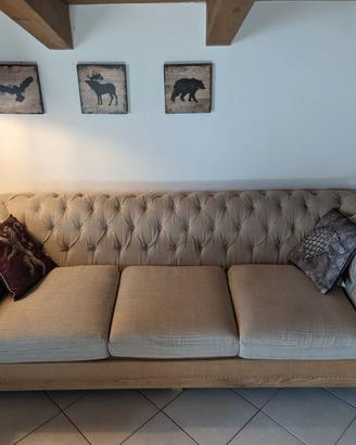 Divano Maison du Monde Amadeus in lino beige