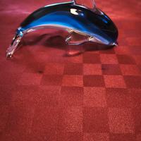 Delfino Vintage in Vetro Artistico Sommerso