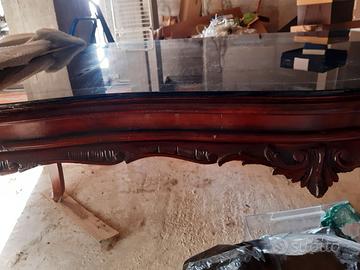 Tavolo salone stile barocco con sedie