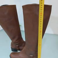 Stivali Mally vera pelle marrone Tg 39