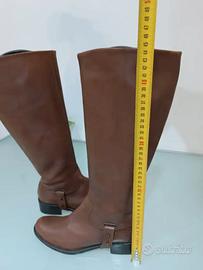 Stivali Mally vera pelle marrone Tg 39