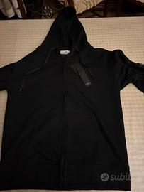 Felpa zip e cappuccio 