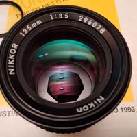 NIKON TELE NIKKOR 135 F 3.5 SERIE AI NUOVO