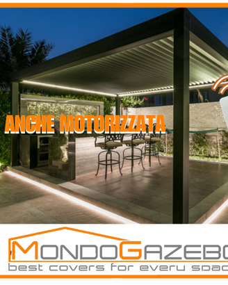 Pergola bioclimatica alluminio da3a8mt motorizzata