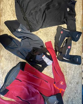 Abbigliamento vario da ciclismo usato poco