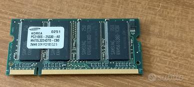 ram sodimm ddr1 256mb samsung pc2100 m470l3224dt0