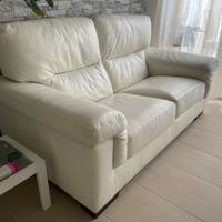 Vera pelle 2 divani (3 posti+ divano letto 2 post)