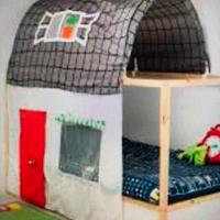 Kura letto ikea con copertura