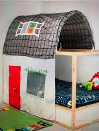 Kura letto ikea con copertura