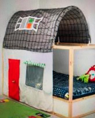 Kura letto ikea con copertura