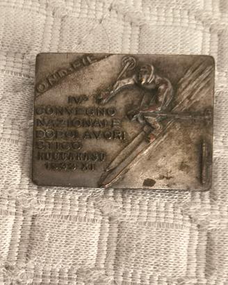 medaglia convegno nazionale stico 1933