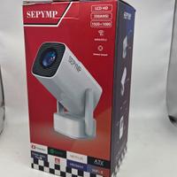 Proiettore 4k android tv 180 gradi con cassa nuovo