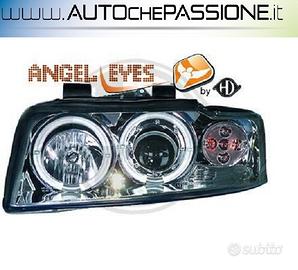 Gruppi ottici anteriori angel eyes cromo AUDI A4