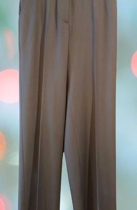 Pantalone da donna in lana color avio Falconeri