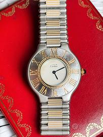 Cartier Must 21 acciaio oro 31mm Swiss made