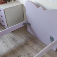 Letto materasso lampadario a farfalla