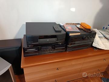Impianto audio giradischi amplificatore 