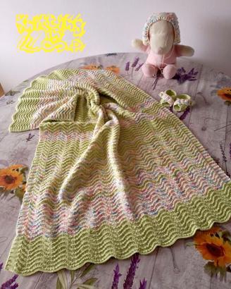 Corredino baby 120euro cottone lavorato ai ferri