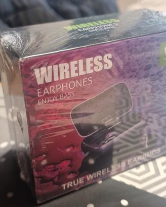 cuffie wireless bluetooth (nuove)