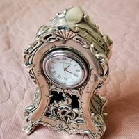 Orologio da tavolo in stile barocco, Linea Argenti