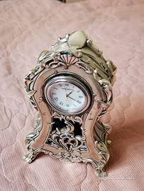 Orologio da tavolo in stile barocco, Linea Argenti