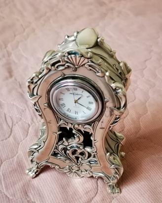 Orologio da tavolo in stile barocco, Linea Argenti