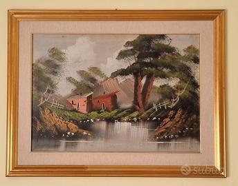 2 Quadri  con cornice in legno 