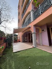 Trilocale piano terra con giardino