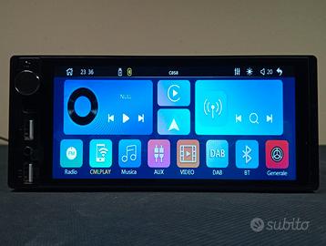 RADIO DAB+ SCHERMO 6,9" 1 DIN BLUETOOTH