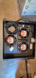 Armadio Rack 19" - 3 Ventole 230V con Termostato