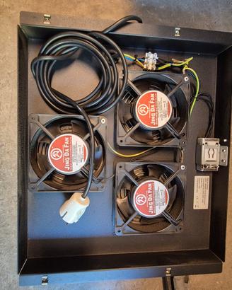 Armadio Rack 19" - 3 Ventole 230V con Termostato