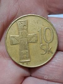moneta da 10 corone Slovacca 1994