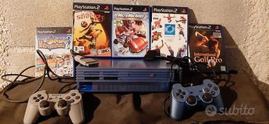 PlayStation2 Aqua Blue con 2 controller + 5 giochi