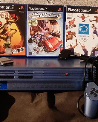 PlayStation2 Aqua Blue con 2 controller + 5 giochi