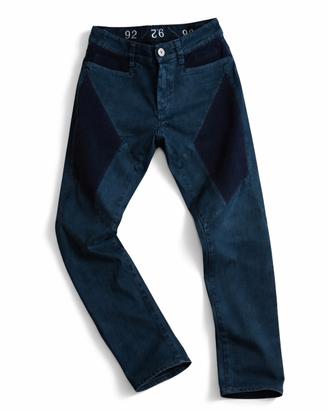 Pantaloni Uomo Carlo Chionna 9.2 Blu Due Toni Tagl