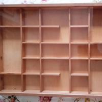 bacheca in legno  con vetro scorrevole 60x40h6