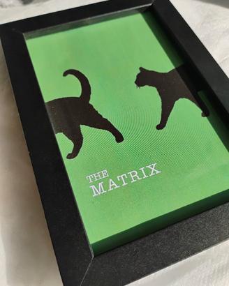 Quadretto "The Matrix" - Gatto dejà vu
