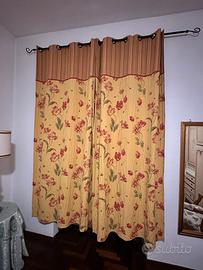Tenda floreale con bastone tessuto pesante