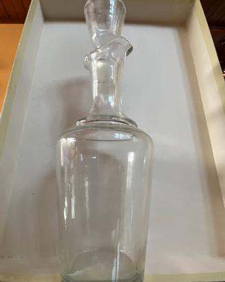 Decanter Vintage in Vetro Soffiato Anni '30-50