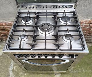 Cucina GAS LOFRA Inox 5 Fuochi Forno Professionale