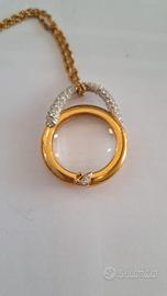 Swarovski originale – collana+lente ingrandimento