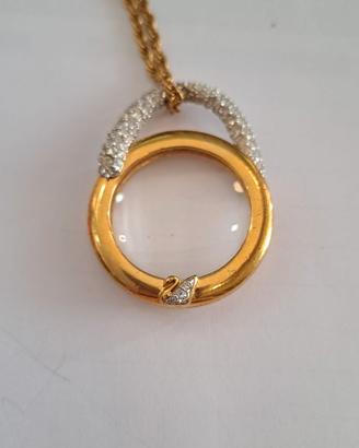 Swarovski originale – collana+lente ingrandimento