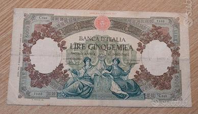 Italia banconota da 5.000 lire del 1959 