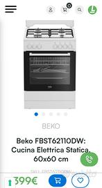 Beko - Cucina Elettrica Statica, 60x60 cm


