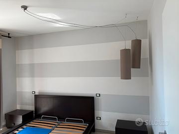Lampadario doppio cilindro