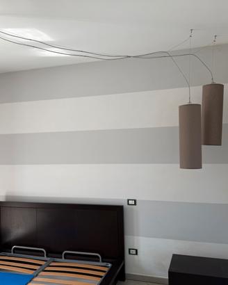 Lampadario doppio cilindro