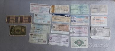 BANCONOTE E MINI ASSEGNI